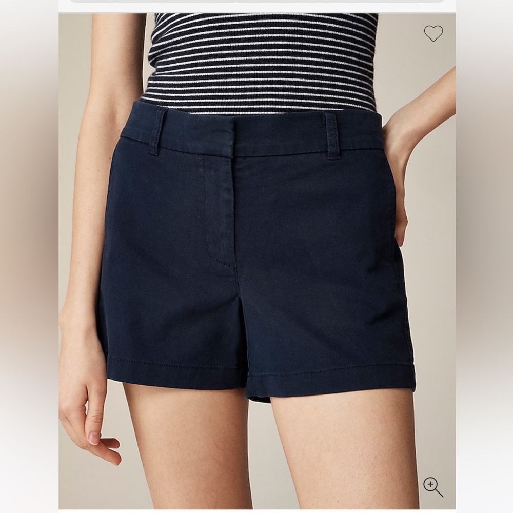 Gently worn J.Crew navy women’s chino shorts sz 10